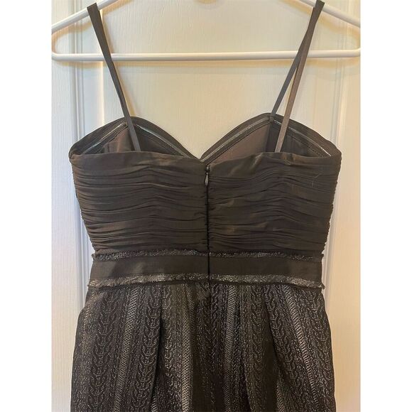 🆕 BCBGMAXAZRIA Women's Black Strapless Knee Length Cocktail Dress Size 2 - Picture 6 of 14